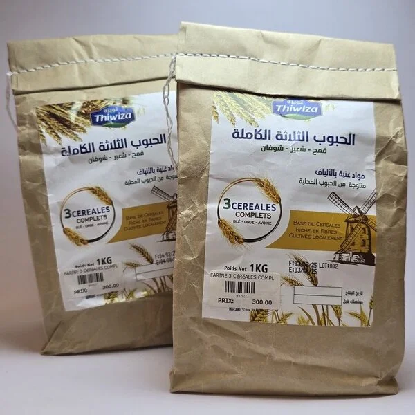 Farine 3 Cerials Orge, Ble, Avoine (فرينة بثلاث حبوب قمح، شعير، شوفان)