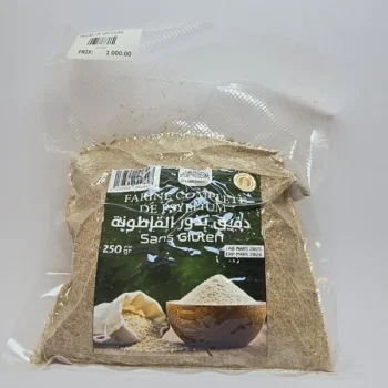 Farine Complete de Psylium Sans Gluten (دقيق بذور القاطونة بدون غلوتين)